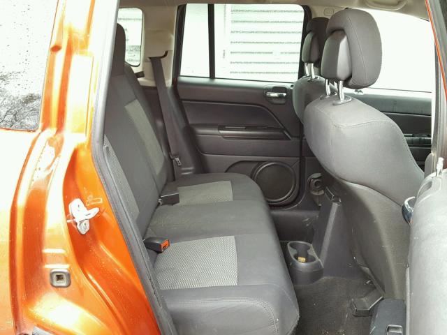 1J4NT4FB7AD578811 - 2010 JEEP COMPASS SP ORANGE photo 6
