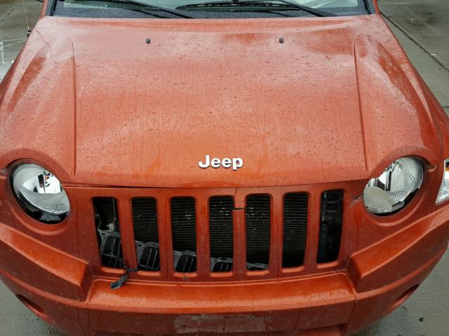 1J4NT4FB7AD578811 - 2010 JEEP COMPASS SP ORANGE photo 7