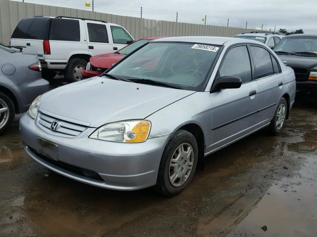 2HGES16231H548488 - 2001 HONDA CIVIC DX SILVER photo 2