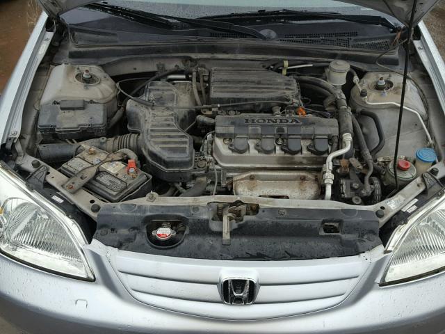 2HGES16231H548488 - 2001 HONDA CIVIC DX SILVER photo 7