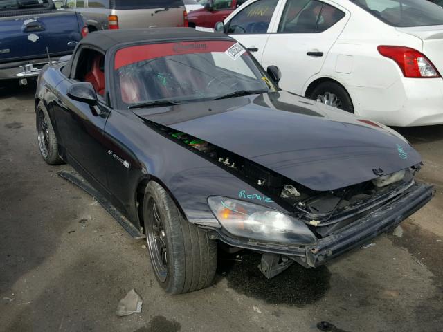 JHMAP21435S003790 - 2005 HONDA S2000 BLACK photo 1