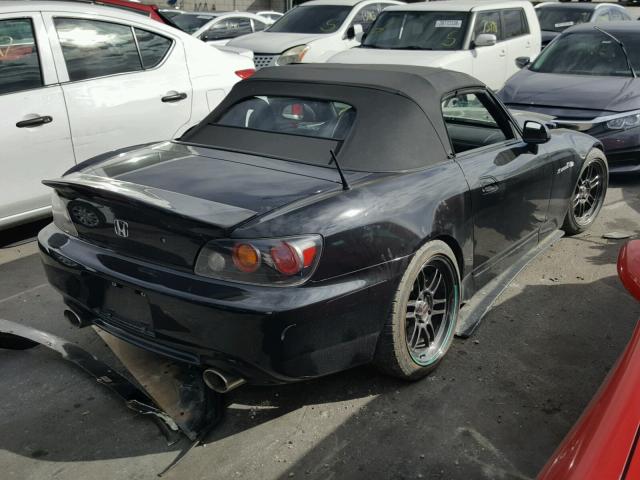 JHMAP21435S003790 - 2005 HONDA S2000 BLACK photo 4