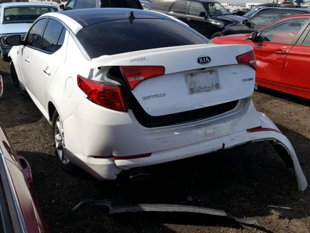 5XXGN4A72CG082142 - 2012 KIA OPTIMA EX WHITE photo 3