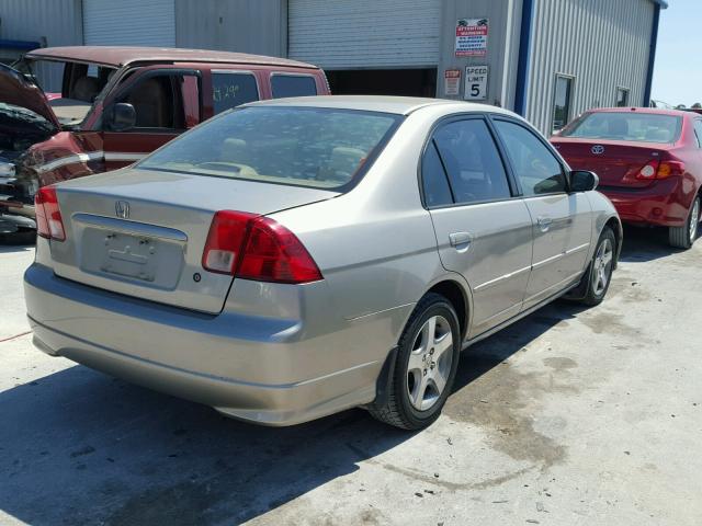 2HGES26754H516471 - 2004 HONDA CIVIC EX GOLD photo 4