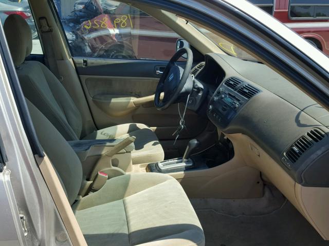 2HGES26754H516471 - 2004 HONDA CIVIC EX ოქროსფერი ფოტო 5