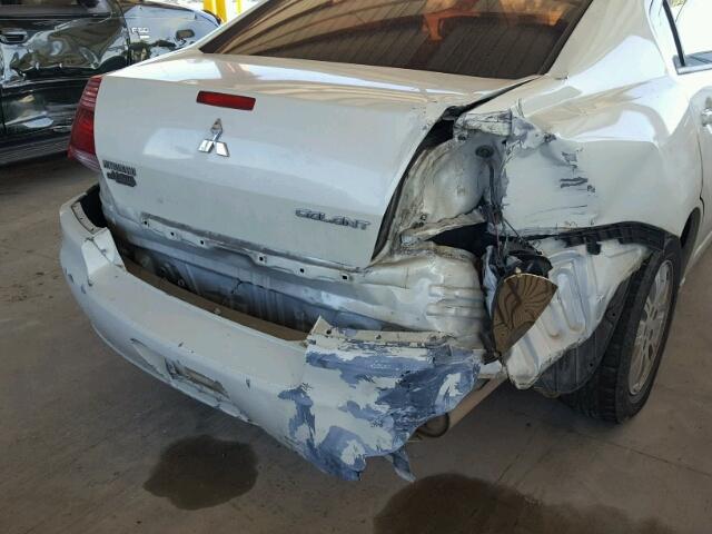 4A3AB36F88E018589 - 2008 MITSUBISHI GALANT ES WHITE photo 9