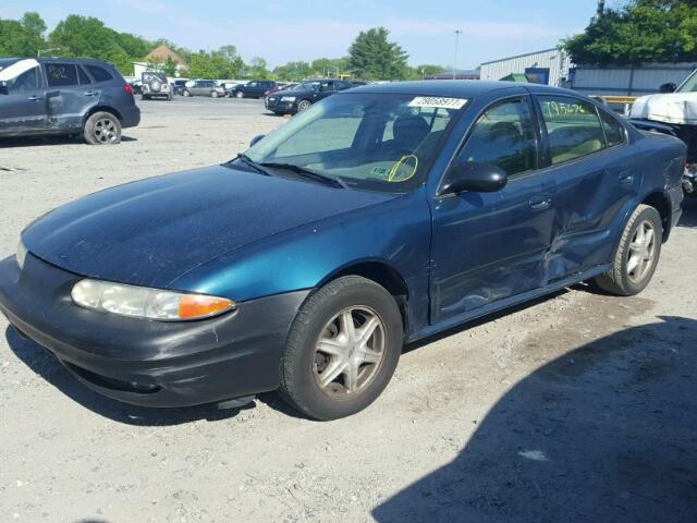 1G3NL52F02C286901 - 2002 OLDSMOBILE ALERO GL GREEN photo 2