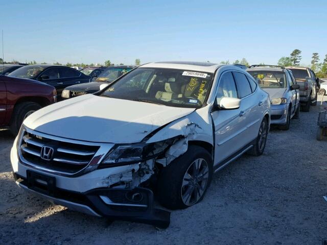 5J6TF1H59DL001423 - 2013 HONDA CROSSTOUR WHITE photo 2