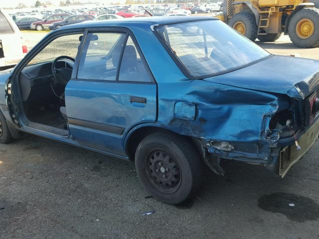 JM1BG2244N0409481 - 1992 MAZDA PROTEGE DX BLUE photo 9