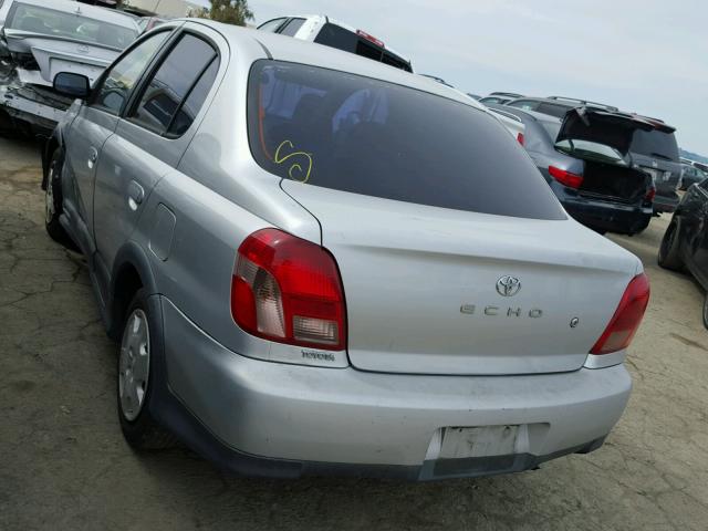 JTDBT123925027104 - 2002 TOYOTA ECHO SILVER photo 3