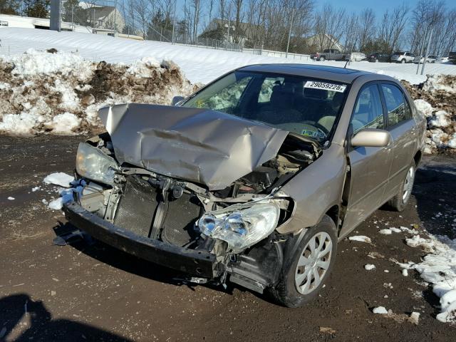 2T1BR30E97C754560 - 2007 TOYOTA COROLLA CE BEIGE photo 2