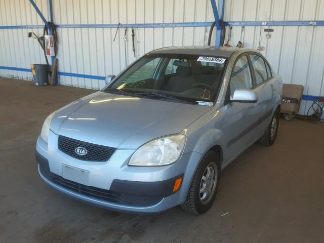 KNADE123066031686 - 2006 KIA RIO BLUE photo 2