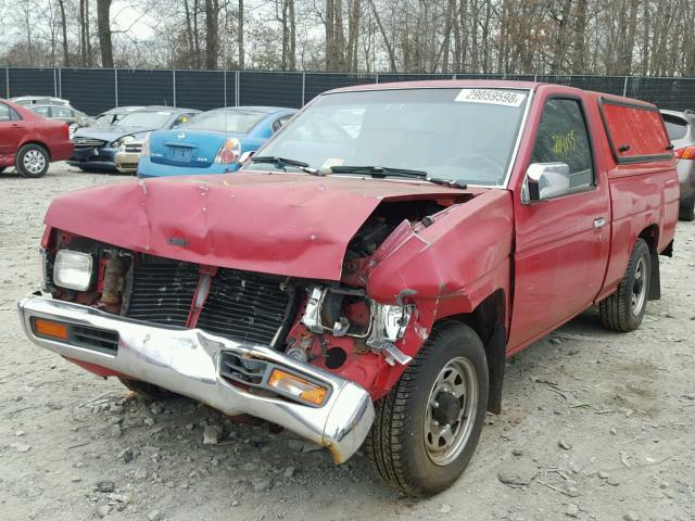 1N6SD11S6RC328566 - 1994 NISSAN TRUCK BASE RED photo 2