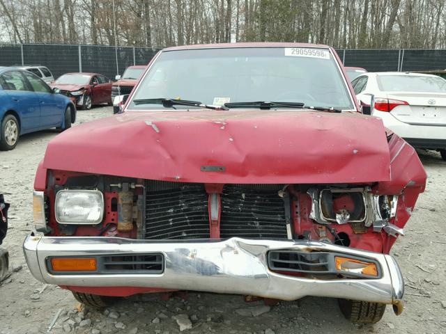 1N6SD11S6RC328566 - 1994 NISSAN TRUCK BASE RED photo 9