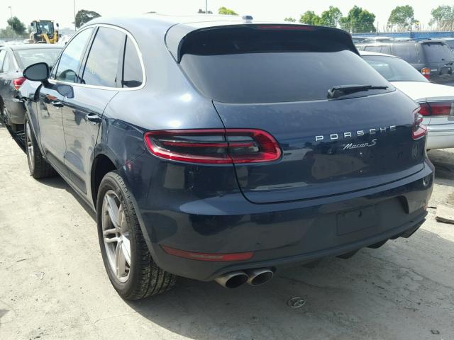 WP1AB2A57HLB19872 - 2017 PORSCHE MACAN S BLUE photo 3