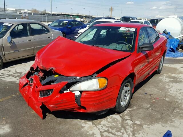 1G2NF52T21M504105 - 2001 PONTIAC GRAND AM S 红色 照片 2