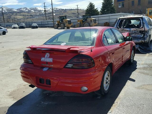 1G2NF52T21M504105 - 2001 PONTIAC GRAND AM S 红色 照片 4