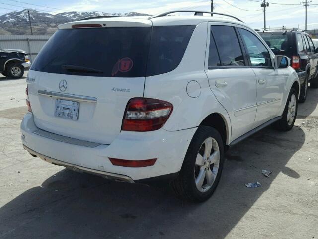 4JGBB86E29A454970 - 2009 MERCEDES-BENZ ML 350 WHITE photo 4