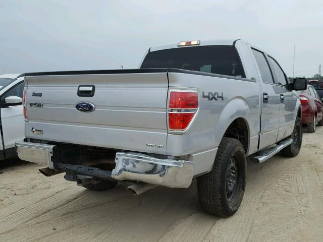 1FTFW1EF0DKG46421 - 2013 FORD F150 SUPER SILVER photo 4