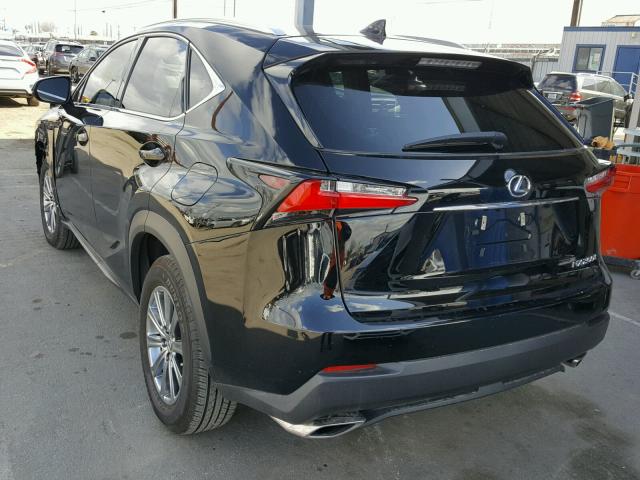 JTJYARBZ1H2066943 - 2017 LEXUS NX 200T BLACK photo 3