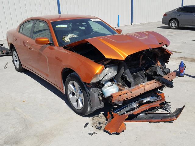 2B3CL3CG7BH507279 - 2011 DODGE CHARGER ORANGE photo 1