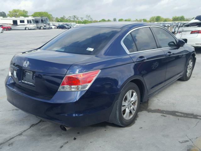 1HGCP2F49AA149163 - 2010 HONDA ACCORD LXP BLUE photo 4