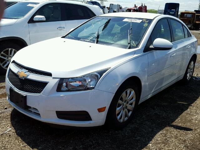 1G1PF5S95B7224003 - 2011 CHEVROLET CRUZE WHITE photo 2