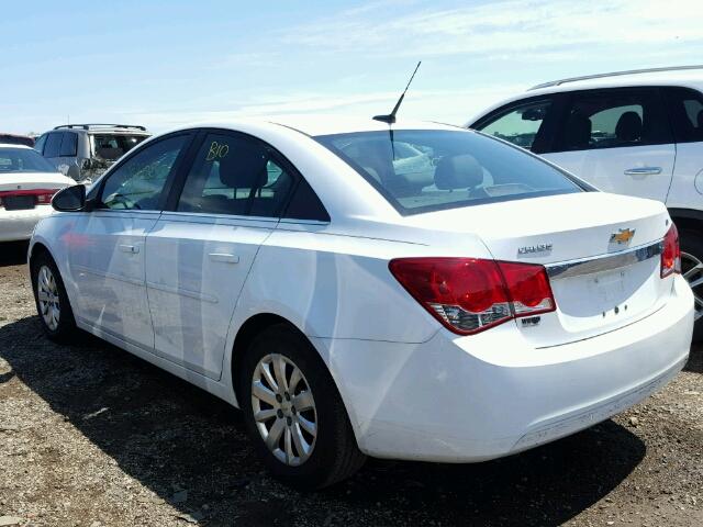 1G1PF5S95B7224003 - 2011 CHEVROLET CRUZE WHITE photo 3