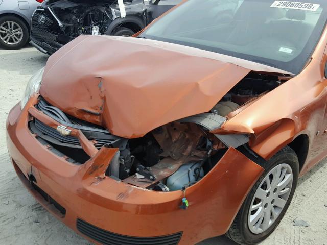 1G1AL18FX77284385 - 2007 CHEVROLET COBALT LT ORANGE photo 9