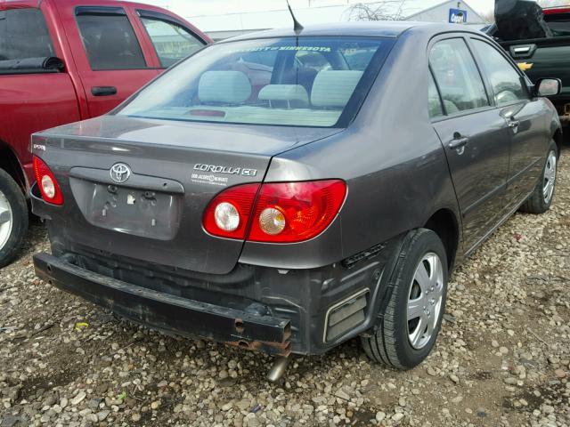 1NXBR32E57Z840377 - 2007 TOYOTA COROLLA CE GRAY photo 4