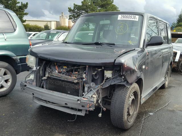 JTLKT324550198524 - 2005 TOYOTA SCION XB BLACK photo 2