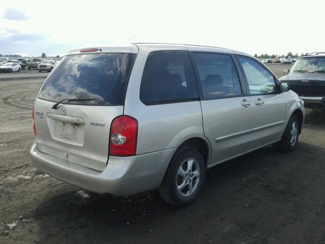 JM3LW28A820309956 - 2002 MAZDA MPV WAGON BEIGE photo 4