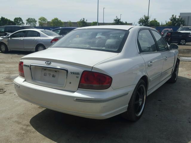 KMHWF35H14A999717 - 2004 HYUNDAI SONATA GLS WHITE photo 4