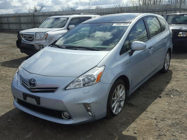 JTDZN3EU0C3138145 - 2012 TOYOTA PRIUS V BLUE photo 2