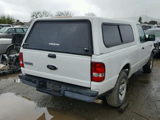 1FTYR10D47PA60754 - 2007 FORD RANGER WHITE photo 4