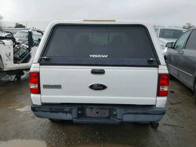 1FTYR10D47PA60754 - 2007 FORD RANGER WHITE photo 9