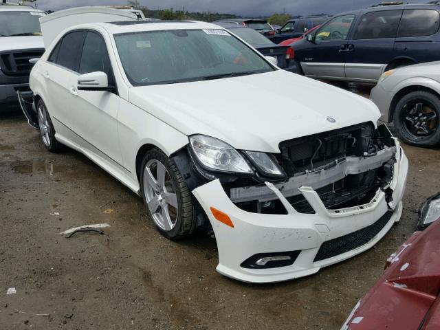 WDDHF5GB8BA502358 - 2011 MERCEDES-BENZ E 350 WHITE photo 1