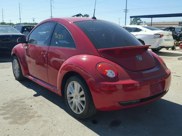 3VWRW31CX8M524200 - 2008 VOLKSWAGEN NEW BEETLE 红色 照片 3