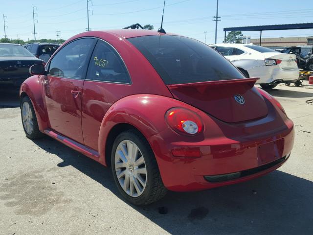 3VWRW31CX8M524200 - 2008 VOLKSWAGEN NEW BEETLE RED photo 3