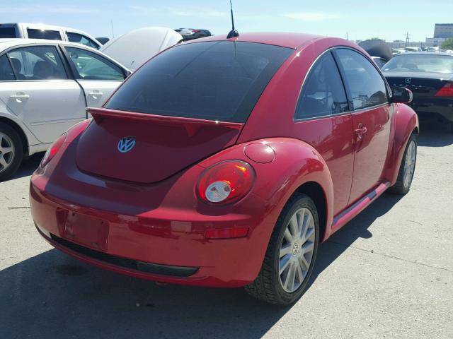 3VWRW31CX8M524200 - 2008 VOLKSWAGEN NEW BEETLE RED photo 4