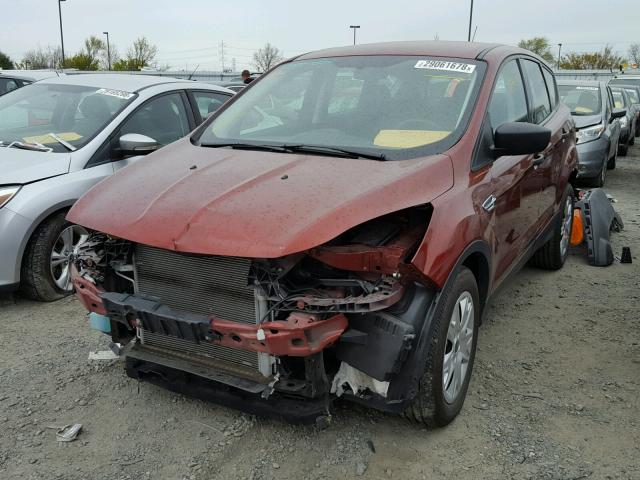 1FMCU0F71FUA07770 - 2015 FORD ESCAPE S MAROON photo 2