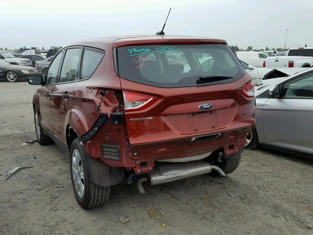 1FMCU0F71FUA07770 - 2015 FORD ESCAPE S MAROON photo 3