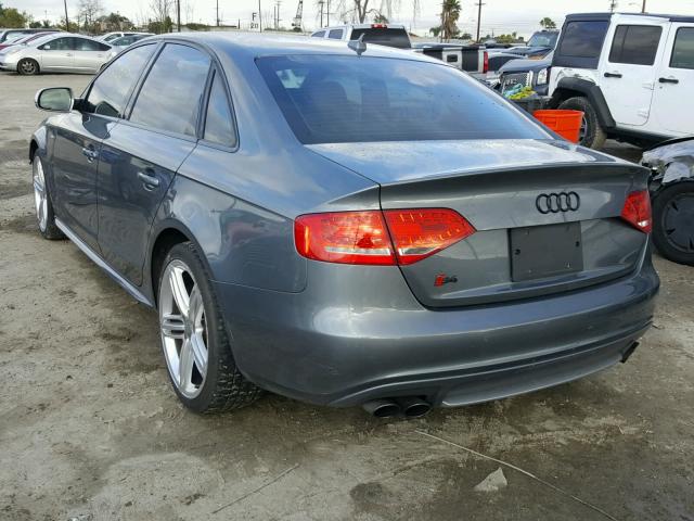 WAUBGAFL4CA097856 - 2012 AUDI S4 PREMIUM GRAY photo 3