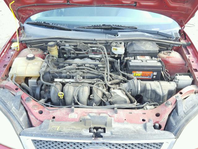 1FAFP34N95W198102 - 2005 FORD FOCUS ZX4 RED photo 7