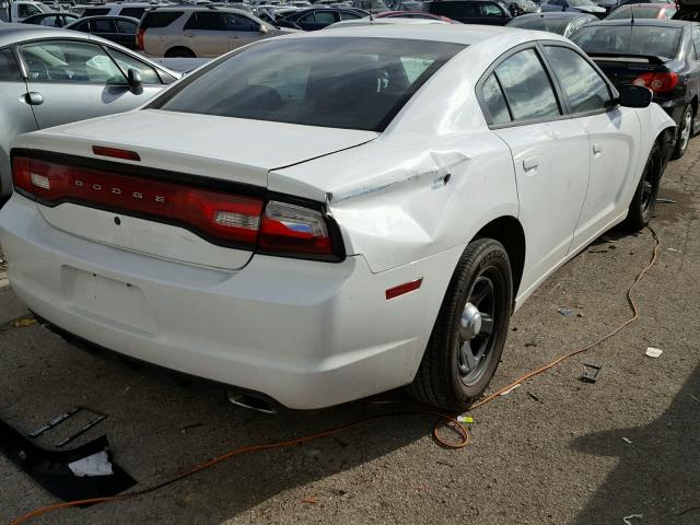 2C3CDXAG3DH592702 - 2013 DODGE CHARGER PO WHITE photo 4