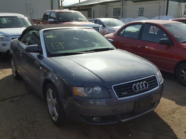 WAUDT48H54K018642 - 2004 AUDI A4 QUATTRO GRAY photo 1