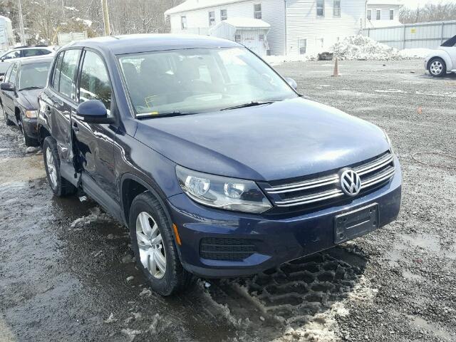 WVGBV7AX2CW519398 - 2012 VOLKSWAGEN TIGUAN S BLUE photo 1