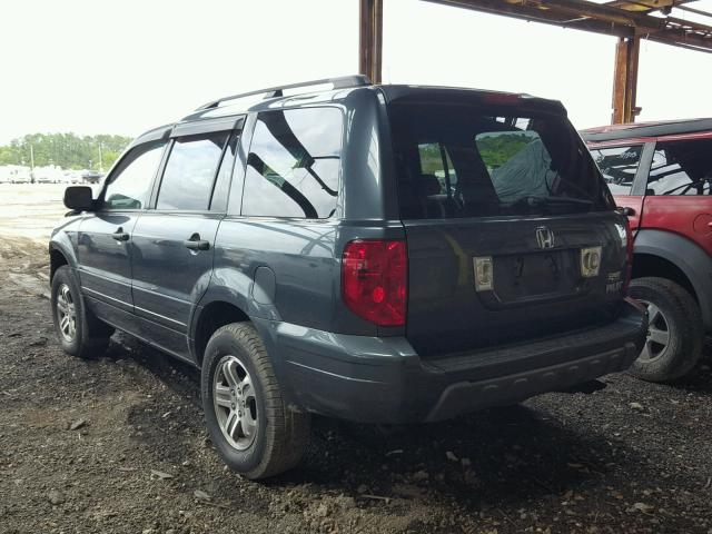 5FNYF18435B021481 - 2005 HONDA PILOT EX GRAY photo 3