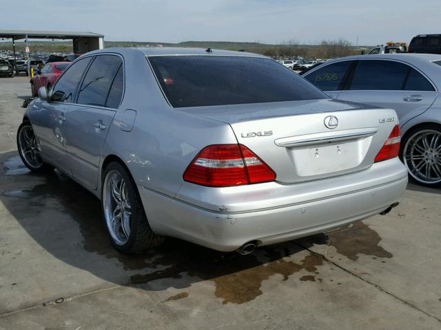 JTHBN36F340140149 - 2004 LEXUS LS 430 SILVER photo 3