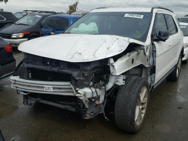 1FM5K8D81GGD03591 - 2016 FORD EXPLORER X WHITE photo 2